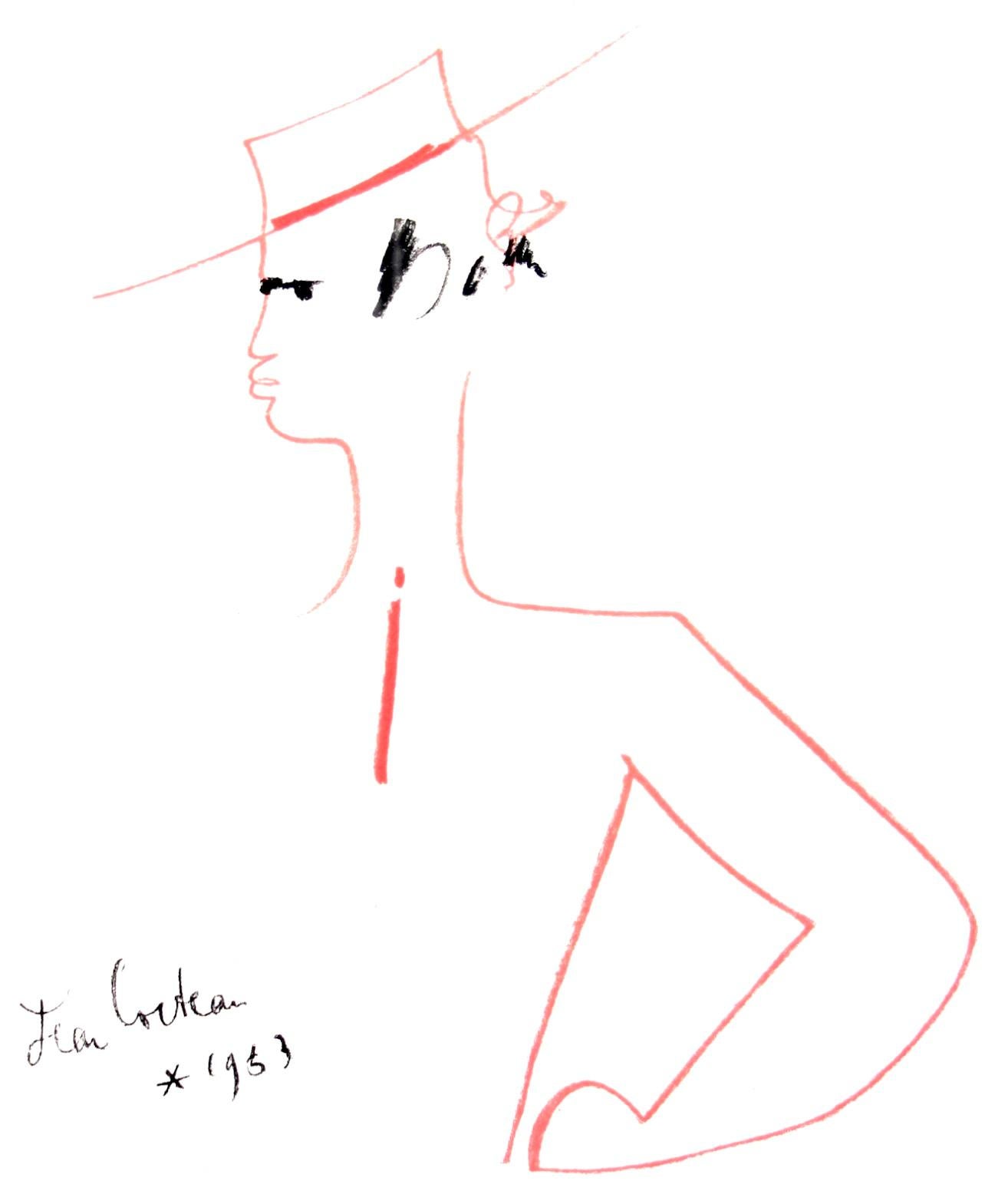 Lithograph on vélin de Rives paper. Paper Size: 15 x 11 inches. Inscription: Signed in the plate and unnumbered, as issued. Notes: From the folio, Taureaux, Lithographies de Jean Cocteau, 1965. Published by Éditions Michèle Trinckvel, Paris; printed