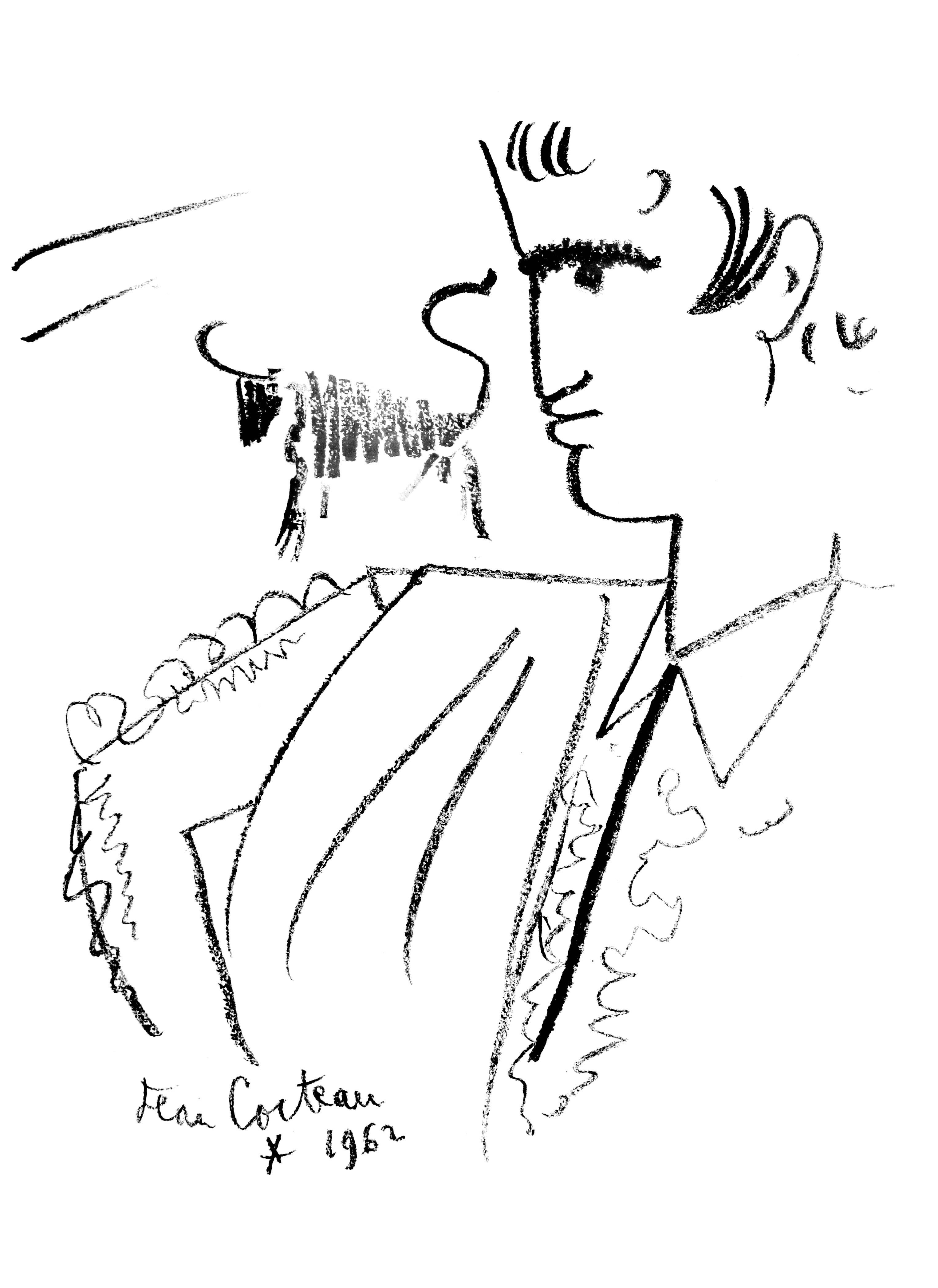 Cocteau, Evaluation mutuelle, Taureaux, Lithographies de Jean Cocteau (after) For Sale 4