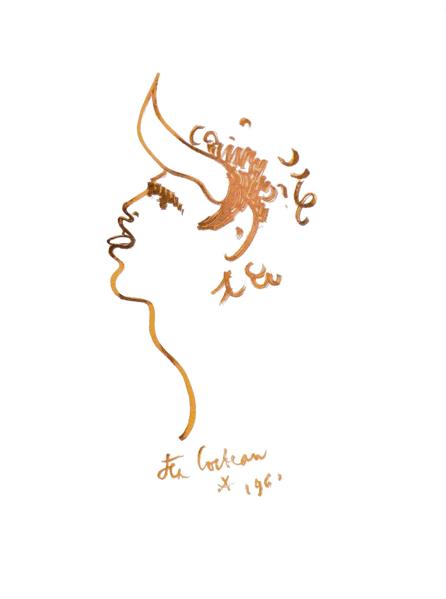 Cocteau, Evocation crétoise, Lithographies de Jean Cocteau (after) For Sale 4