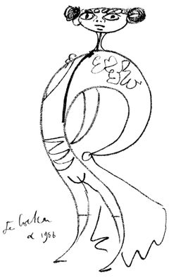 Cocteau, Interrogation, Taureaux, Lithographies de Jean Cocteau (after)