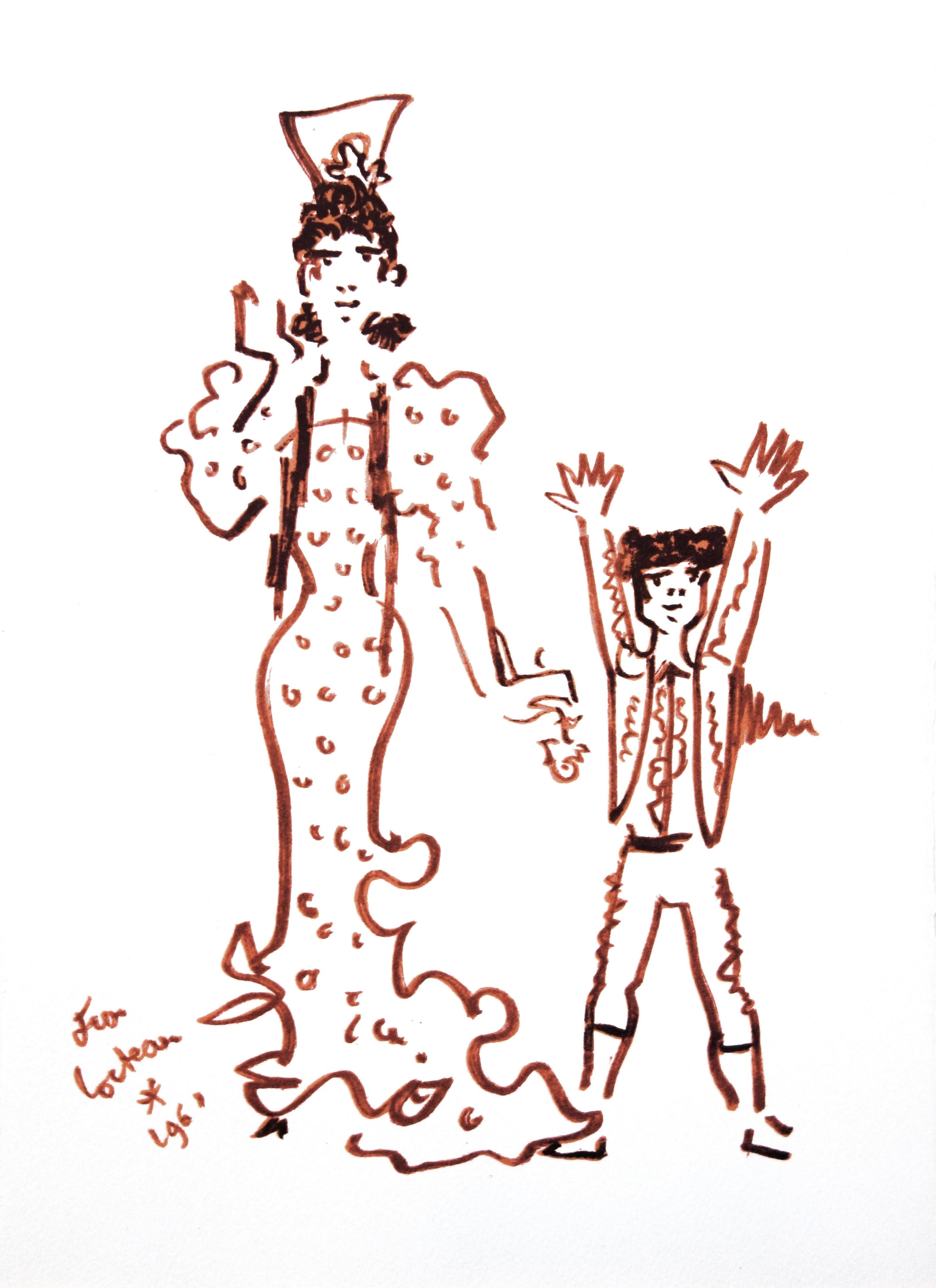 Cocteau, La superstition, Lithographies de Jean Cocteau (after) For Sale 4