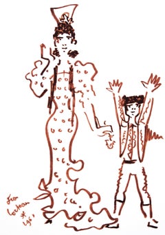 Cocteau, La superstition, Lithographies de Jean Cocteau (after)
