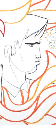 Jean Cocteau, The Burning Bush, from Bulls, 1965 (after)