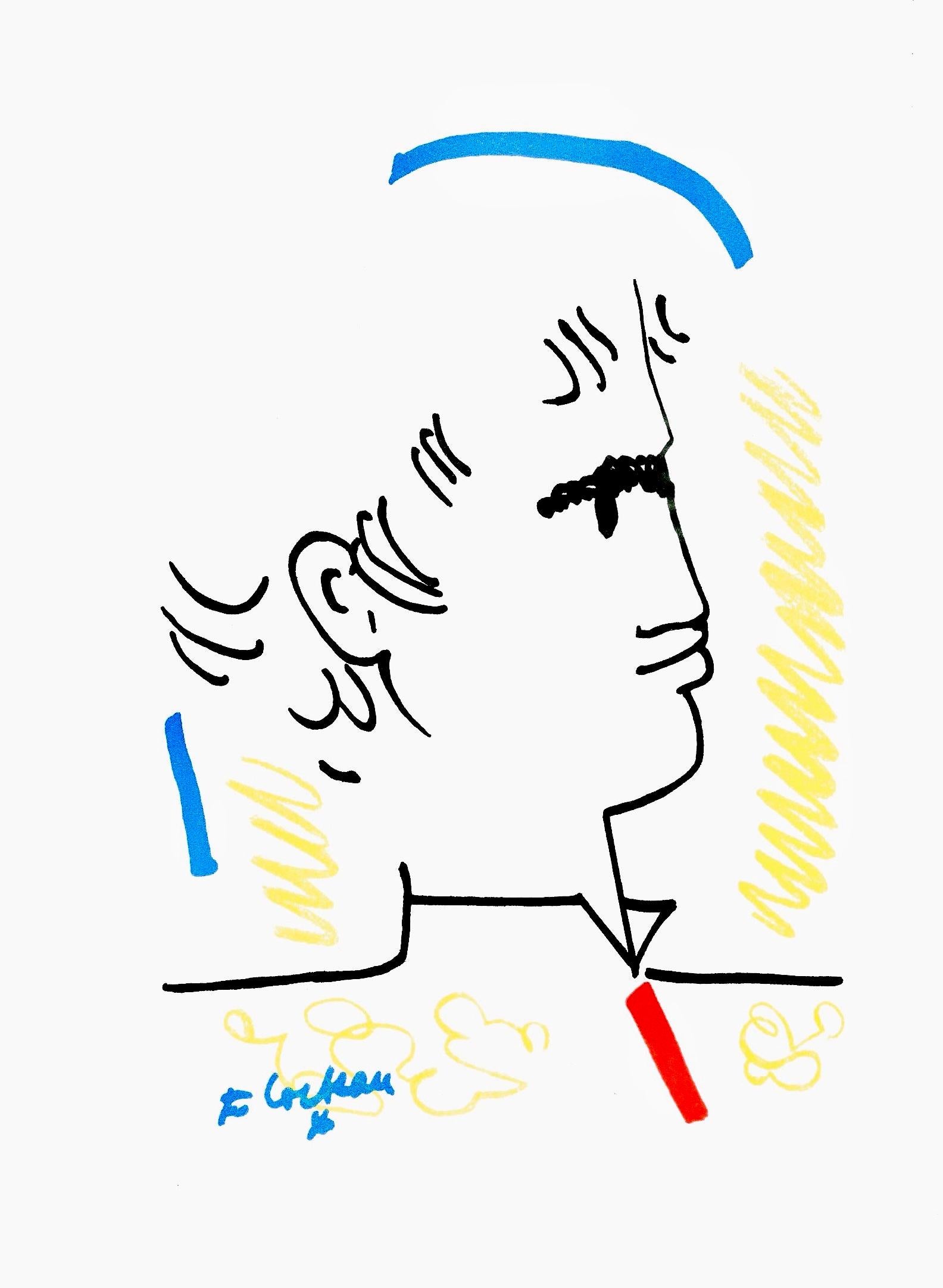 Cocteau, Reflet, Lithographies de Jean Cocteau (after) For Sale 4