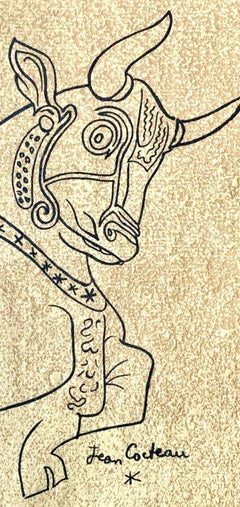 Jean Cocteau, Bull of Persepolis, from Bulls, 1965 (after)