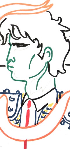 Jean Cocteau, Head to Head, from Bulls, 1965 (after)