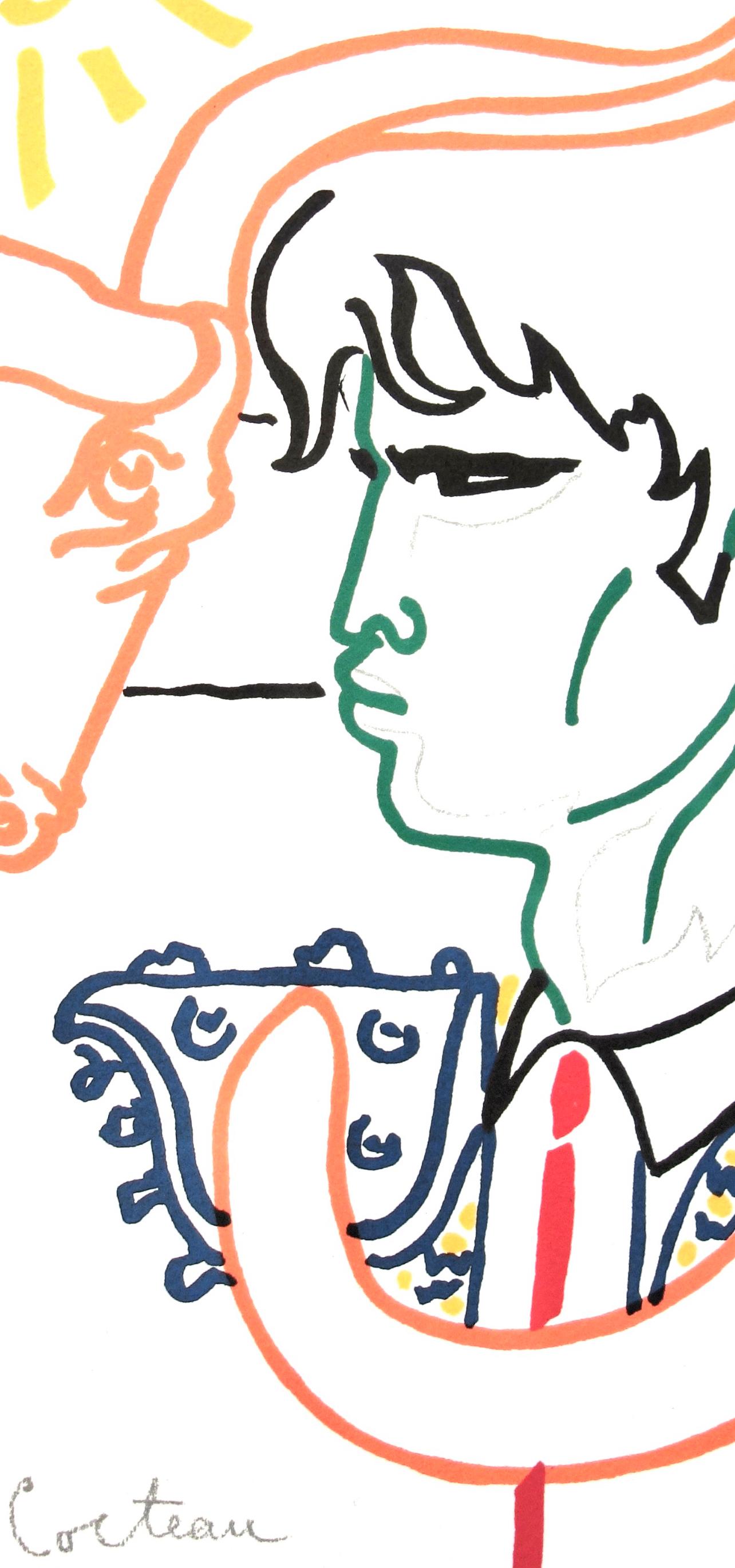 Cocteau, Tête à tête, Litografías de Jean Cocteau (después) en venta 2