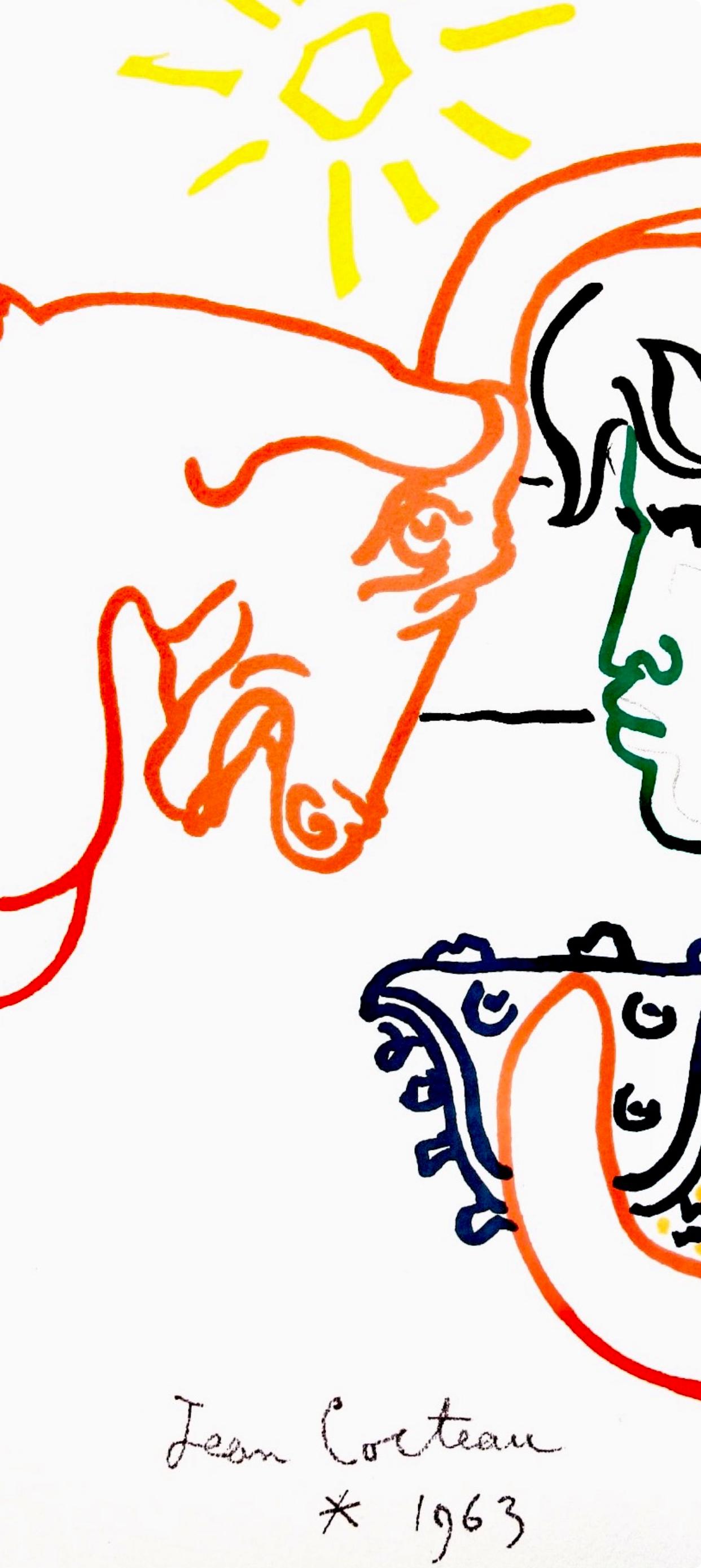 Cocteau, Tête à tête, Lithographies de Jean Cocteau (after) For Sale 3