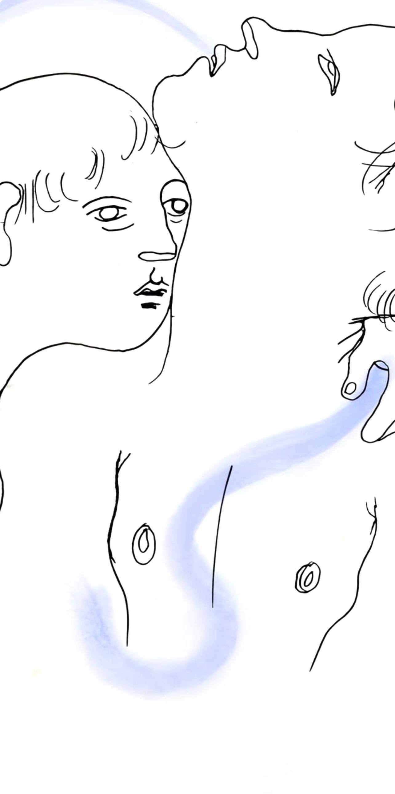 Composition, Le Livre Blanc, Jean Cocteau For Sale 1