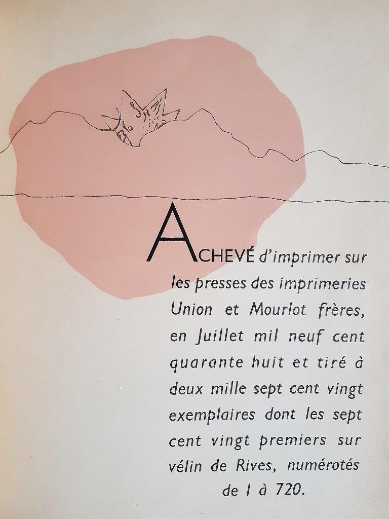 Drôle de Ménage is an original modern rare book illustrated by Jean Cocteau  (Maisons-Laffitte, 1889 – Milly-la-Forêt, 1963) in 1948.

Published by Paul Morihien, Paris.

Original Edition.

2.720 numbered copies.

Format: in 4°.

The book includes