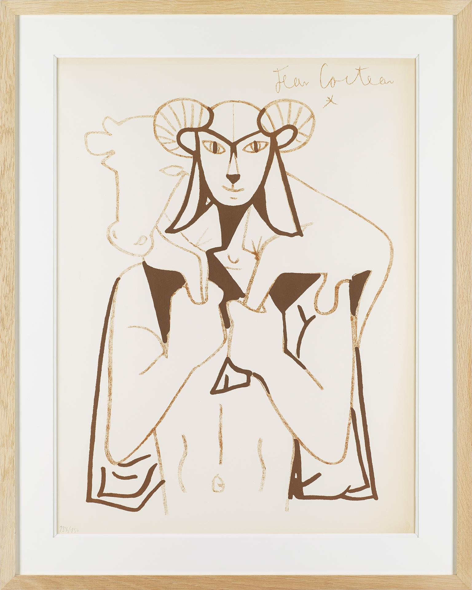 Faune Berger  - Print by Jean Cocteau