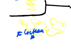 Jean Cocteau - Colorful Portrait - Original Lithograph