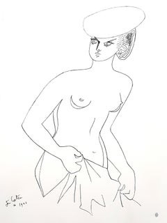 Jean Cocteau - Attrice - Litografia originale