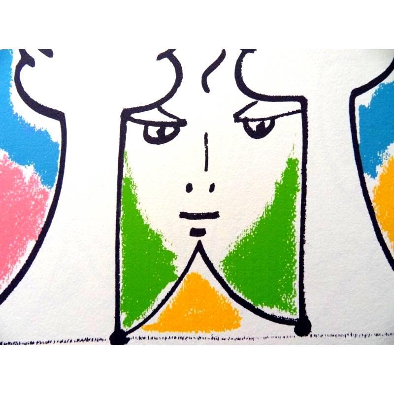 Jean Cocteau (después) - Europa Puente de Civlizaciones - Litografía en venta 3