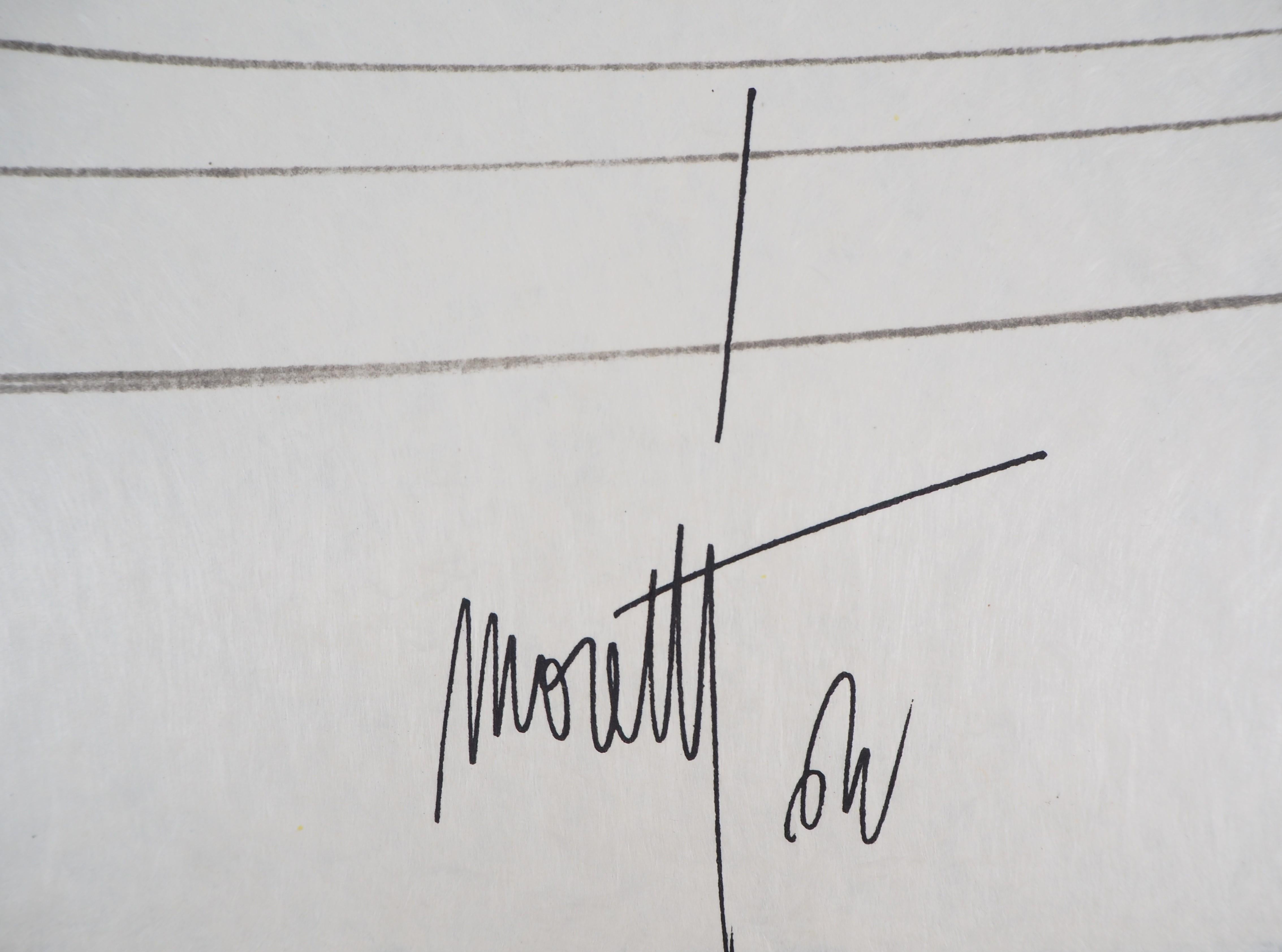 Jean Cocteau e Raymond Moretti: Ballerini, litografia originale firmata in vendita 2