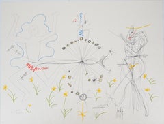 Jean COCTEAU and Raymond MORETTI: Love Encounter - Original Hansigned Lithograph