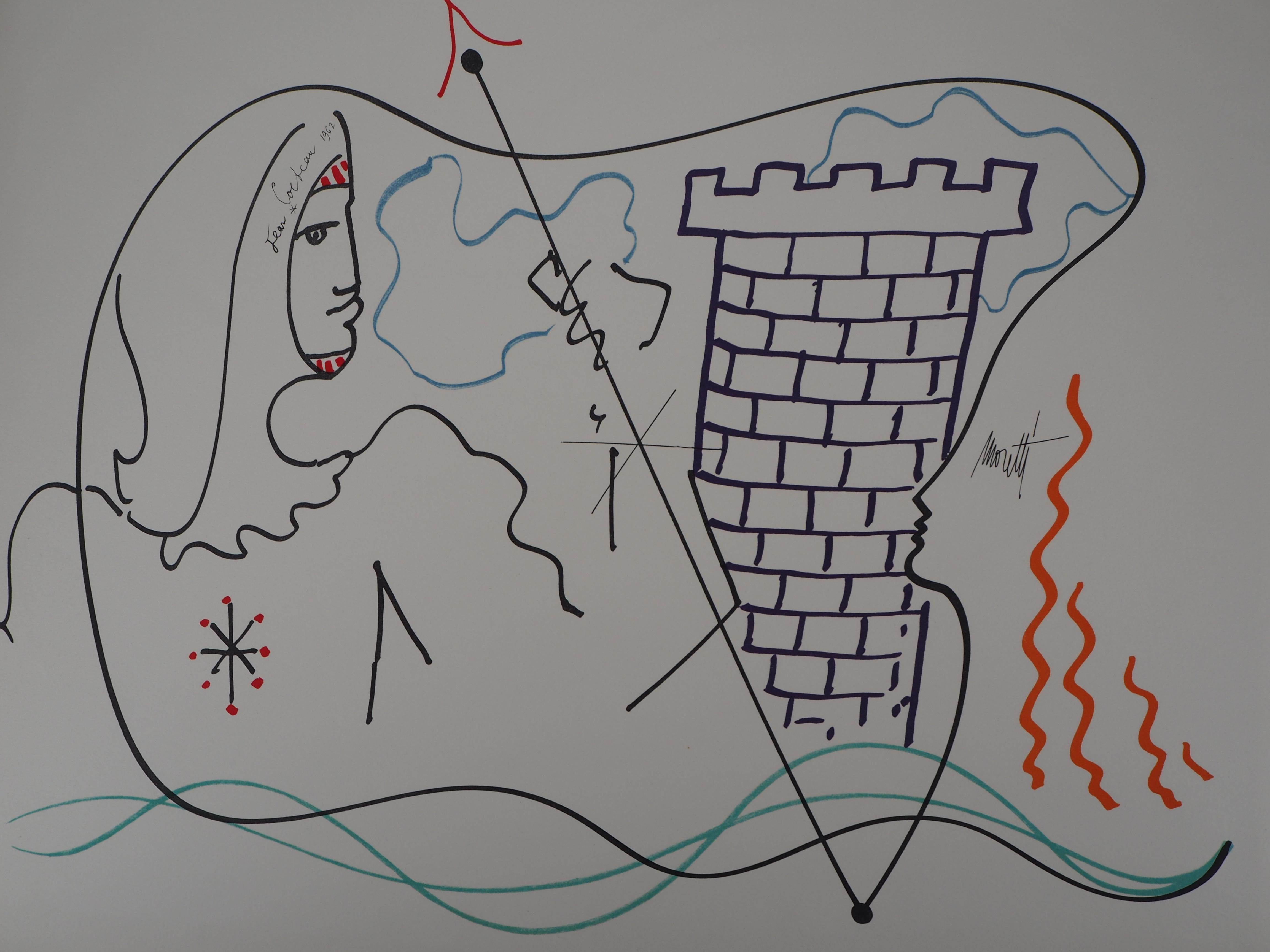 Jean Cocteau Figurative Print - Jean COCTEAU and Raymond MORETTI - Original Lithograph, 1973