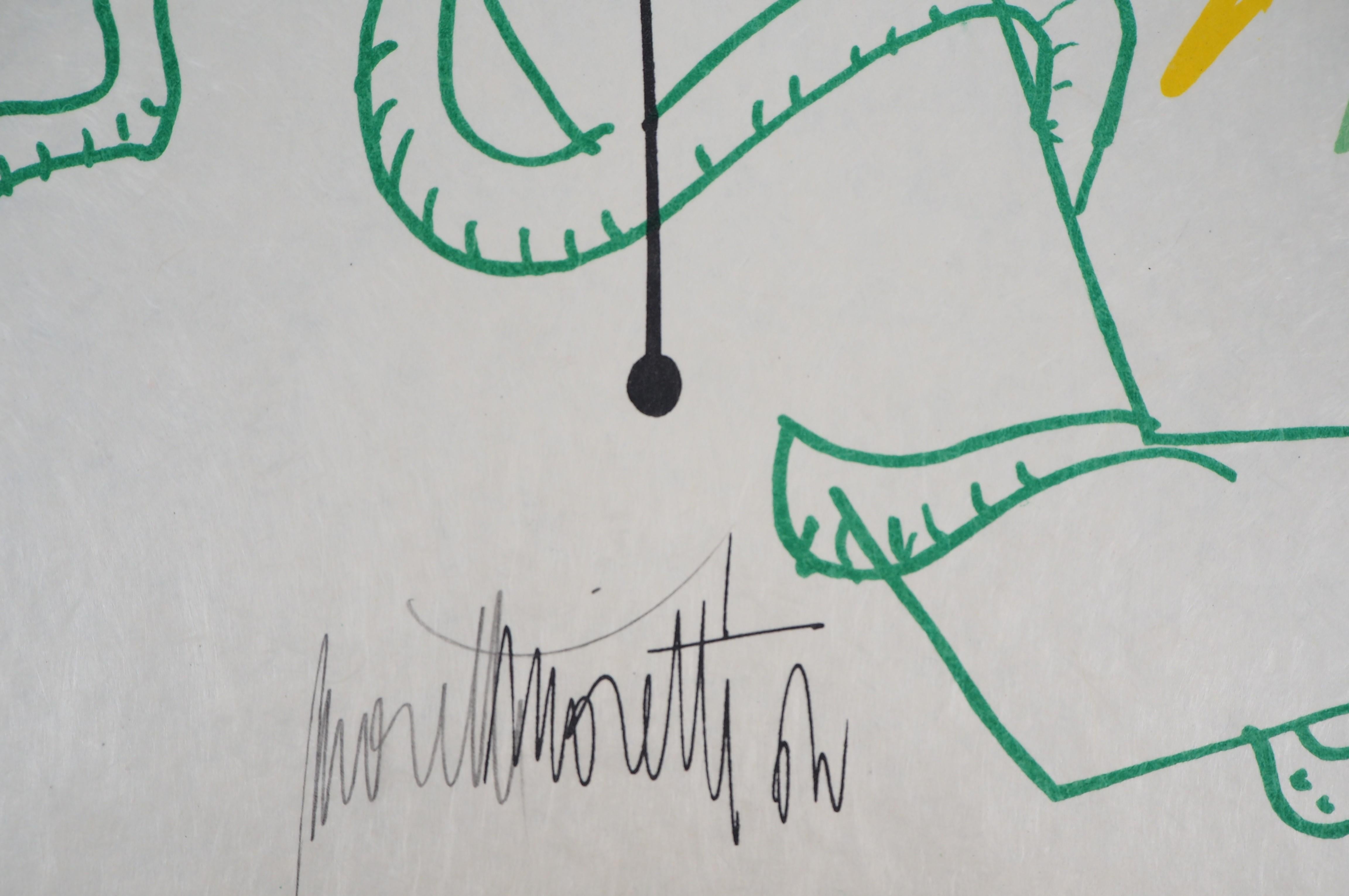 Jean Cocteau e Raymond Moretti: L'Avventura - Litografia originale firmata da Hans 1