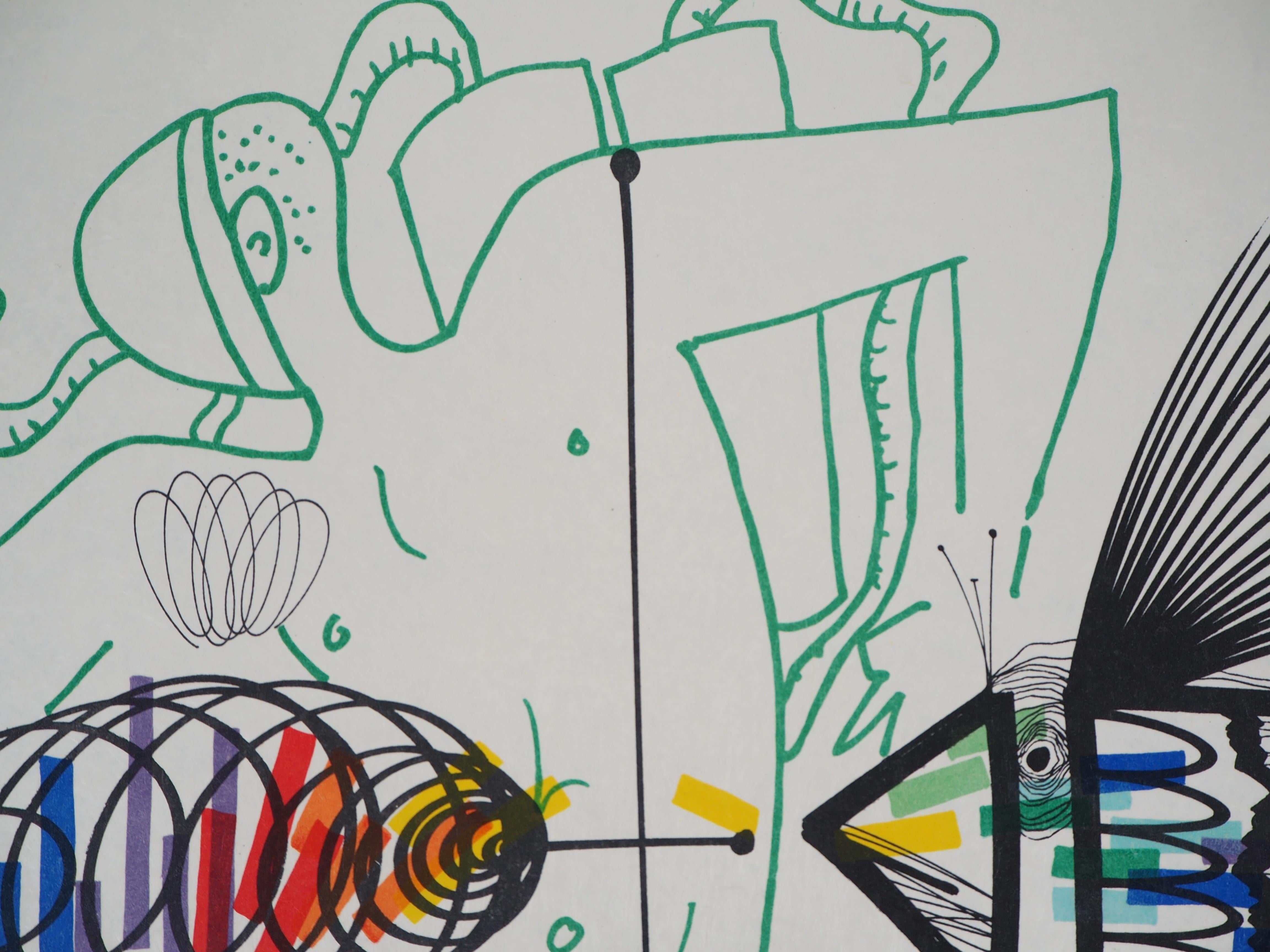 Jean Cocteau e Raymond Moretti: L'Avventura - Litografia originale firmata da Hans 4