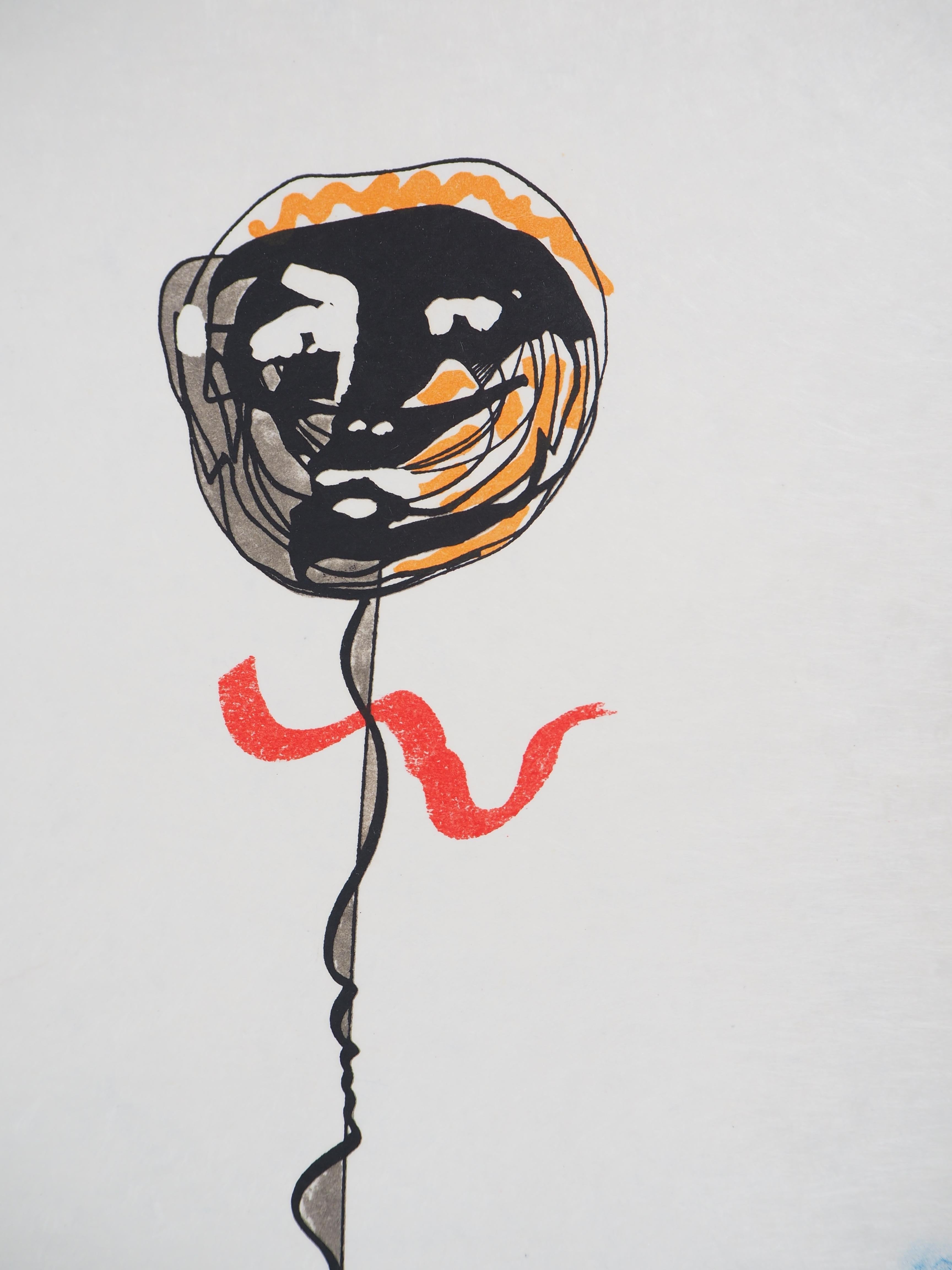 Jean COCTEAU y Raymond MORETTI :  El Equilibrio - Litografía original Hansigned en venta 1