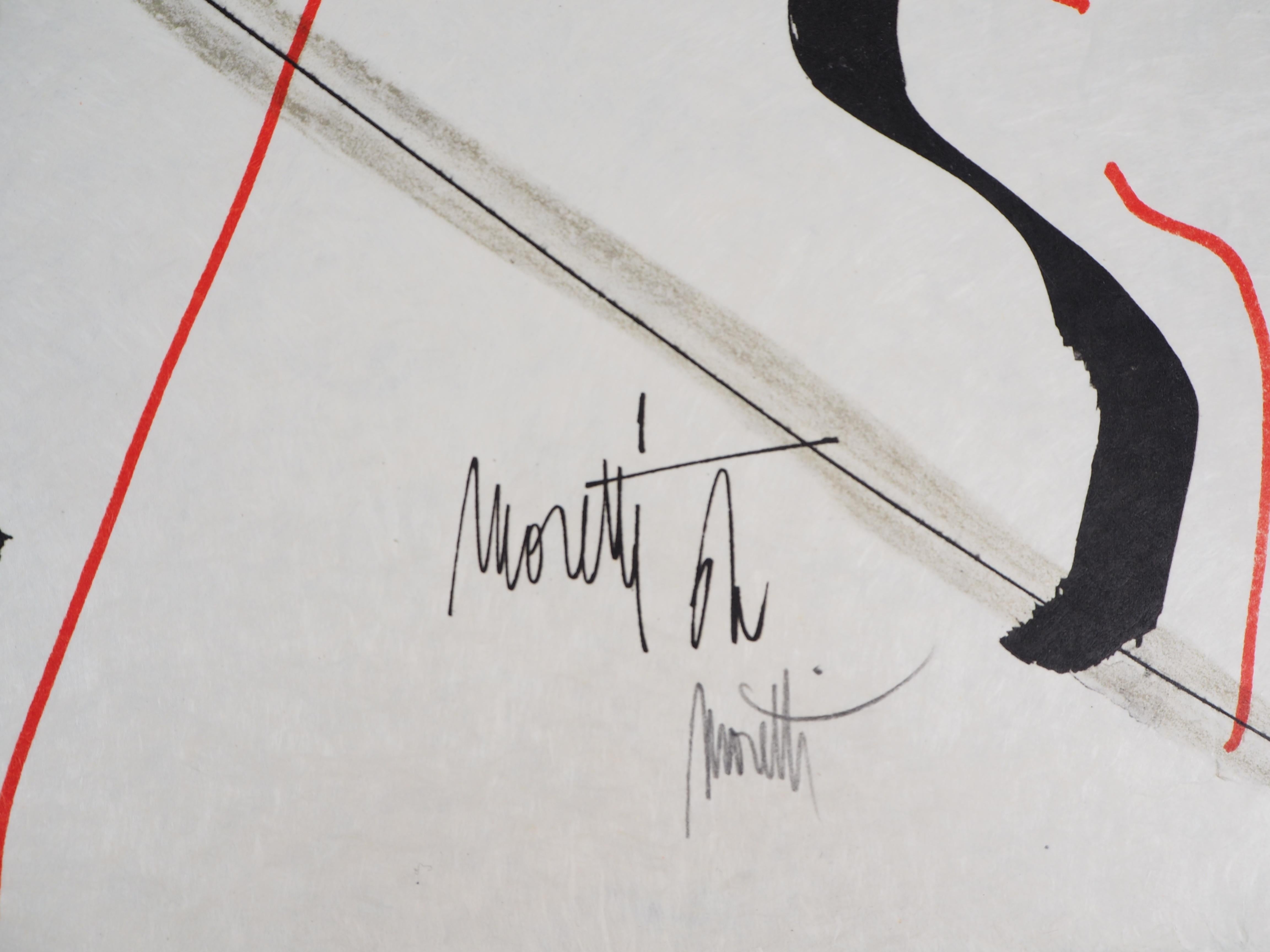 Jean COCTEAU and Raymond MORETTI : The Emotions - Original Hansigned Lithograph - Print by Jean Cocteau