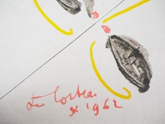 Jean COCTEAU and Raymond MORETTI : The Evolution - Original Hansigned Lithograph