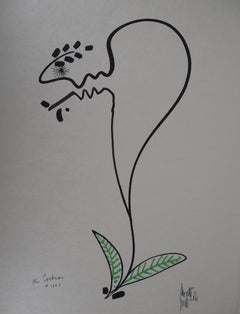 Jean COCTEAU et Raymond MORETTI : L'amour - Lithographie originale signée, 1973