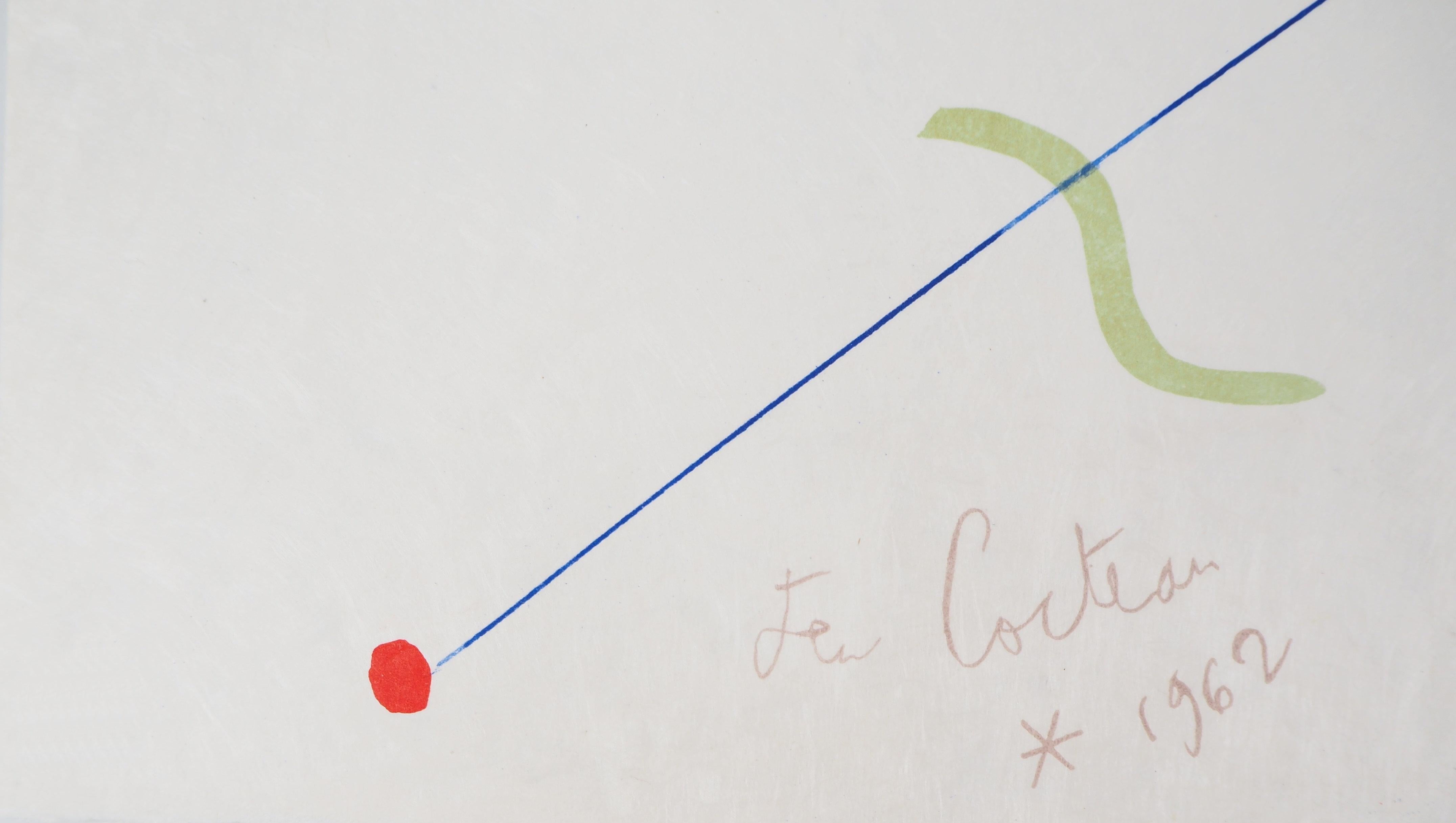 Jean Cocteau e Raymond Moretti
Mare: Pesci e cavallucci marini 

Litografia originale
Firma stampata nella lastra, firma autografa di Raymond Moretti
Numerata 1/79 - Cercare molto bene la prova d'artista con il numero 1.
Su pergamena Arches 50 x 65