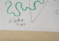 Jean COCTEAU and Raymond MORETTI : The symbiosis - Original Hansigned Lithograph