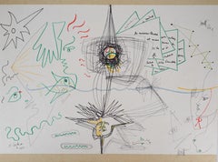 Jean COCTEAU e Raymond Moretti: La simbiosi - Litografia originale firmata Hans.