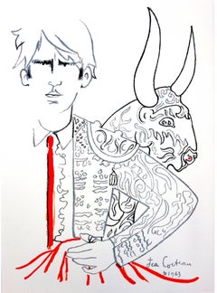 Jean Cocteau - Toros - Litografía original