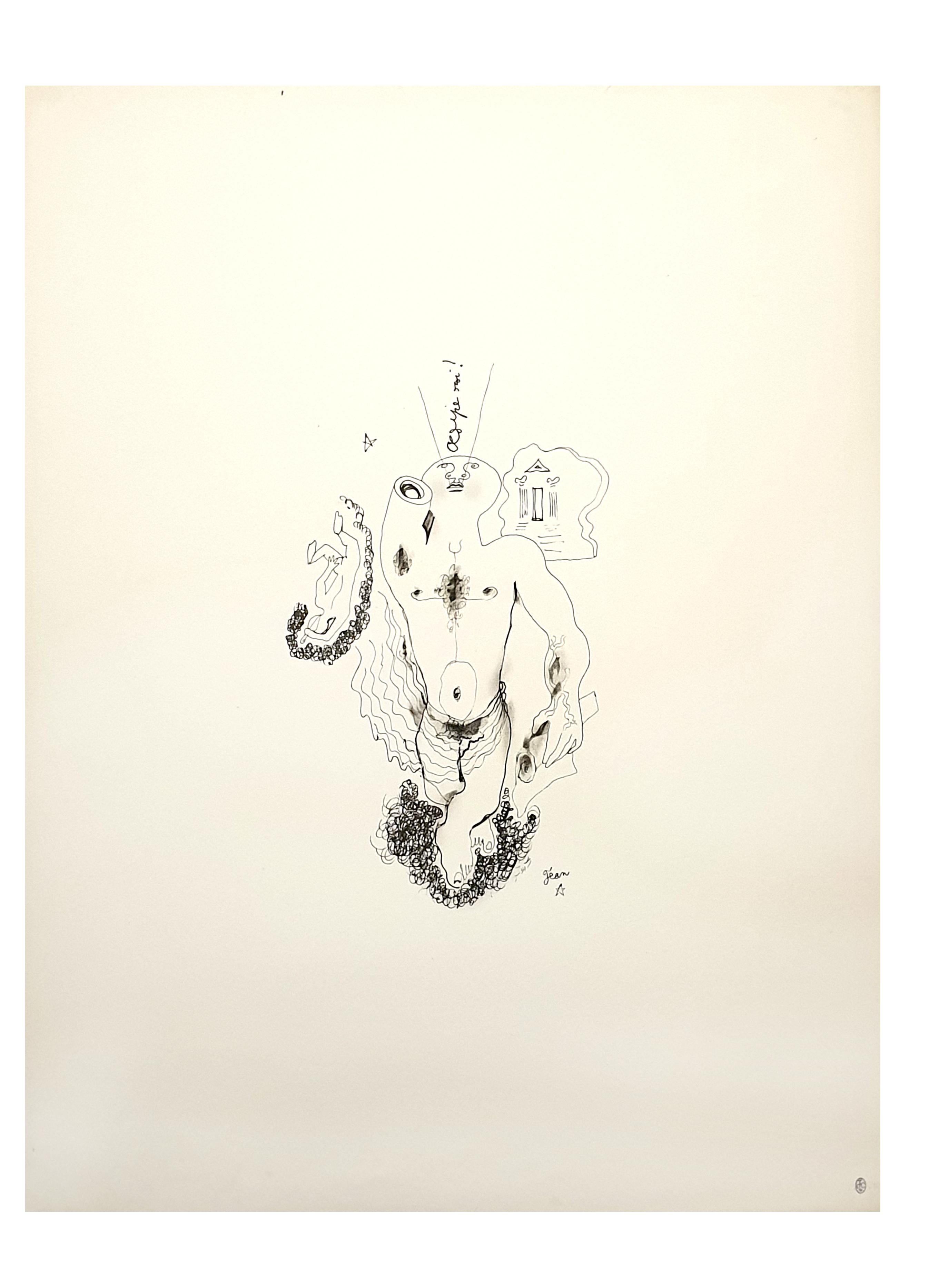 Jean Cocteau - King Oedipus - Original Lithograph
1956
Signed in the plate
Dimensions: 66 x 50 cm
Provenance : Succession Dermit, Cocteau's heir