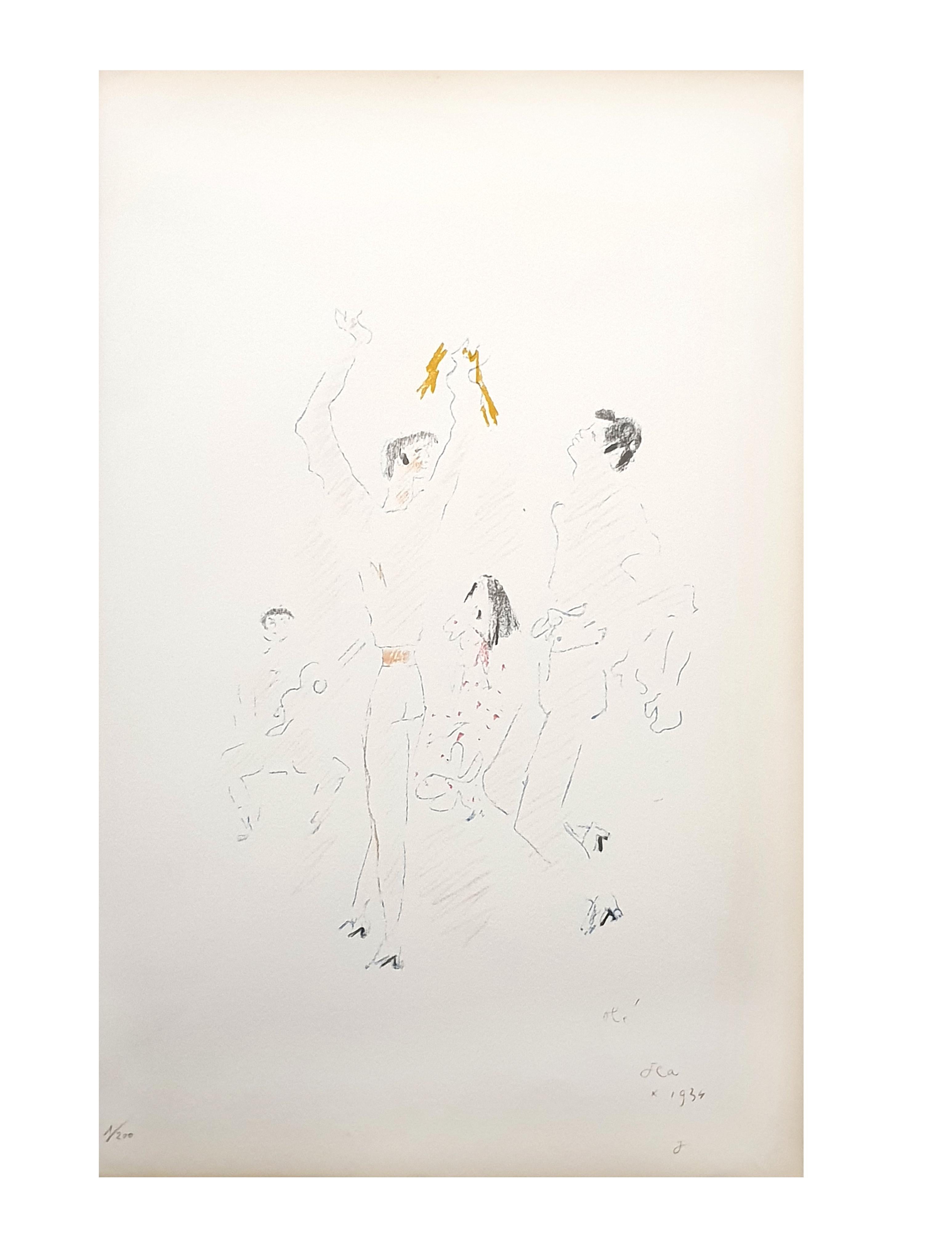Jean Cocteau - Olé - Original Lithograph For Sale 2