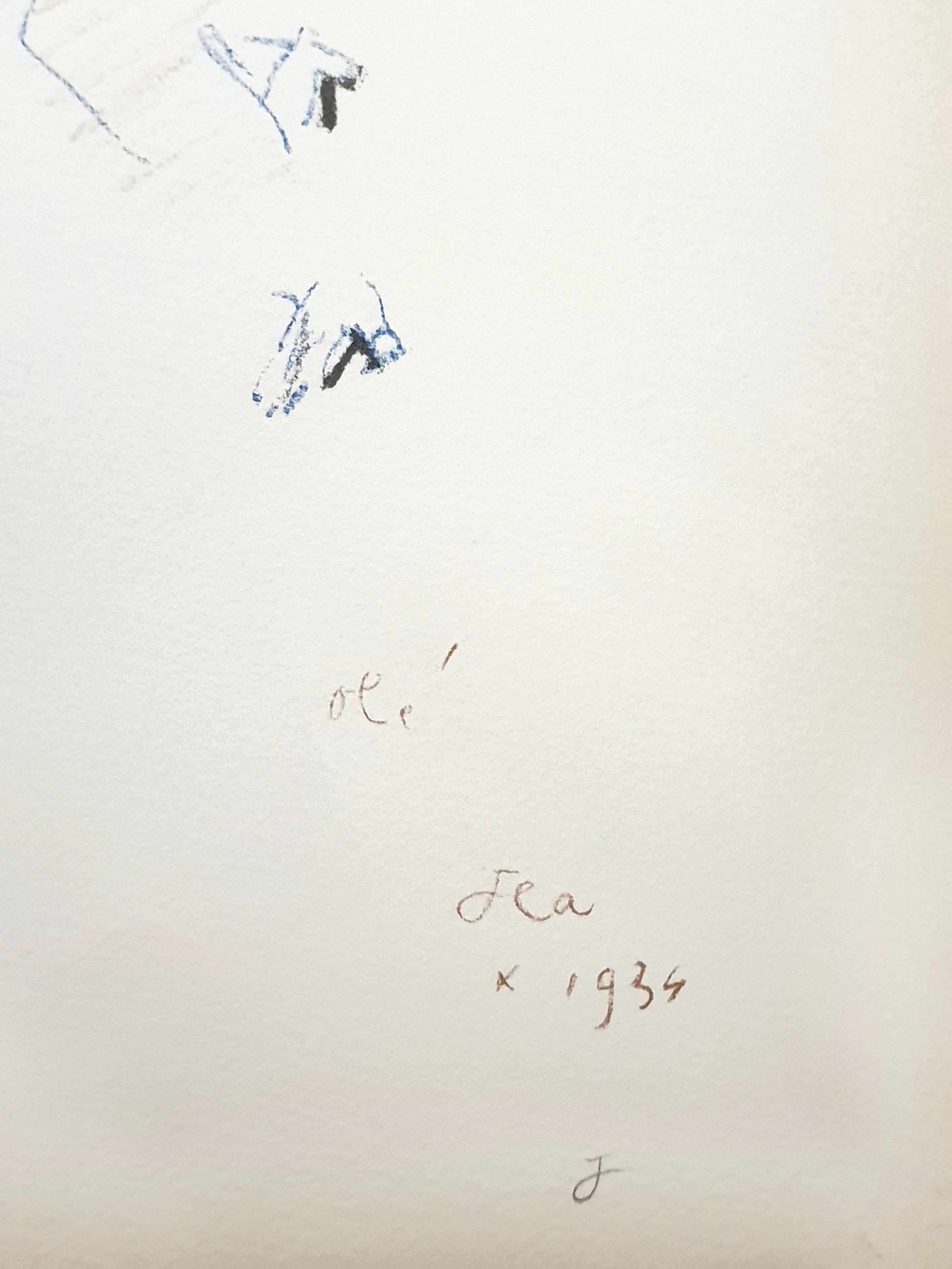 Jean Cocteau - Ol - Original Lithographie im Angebot 4