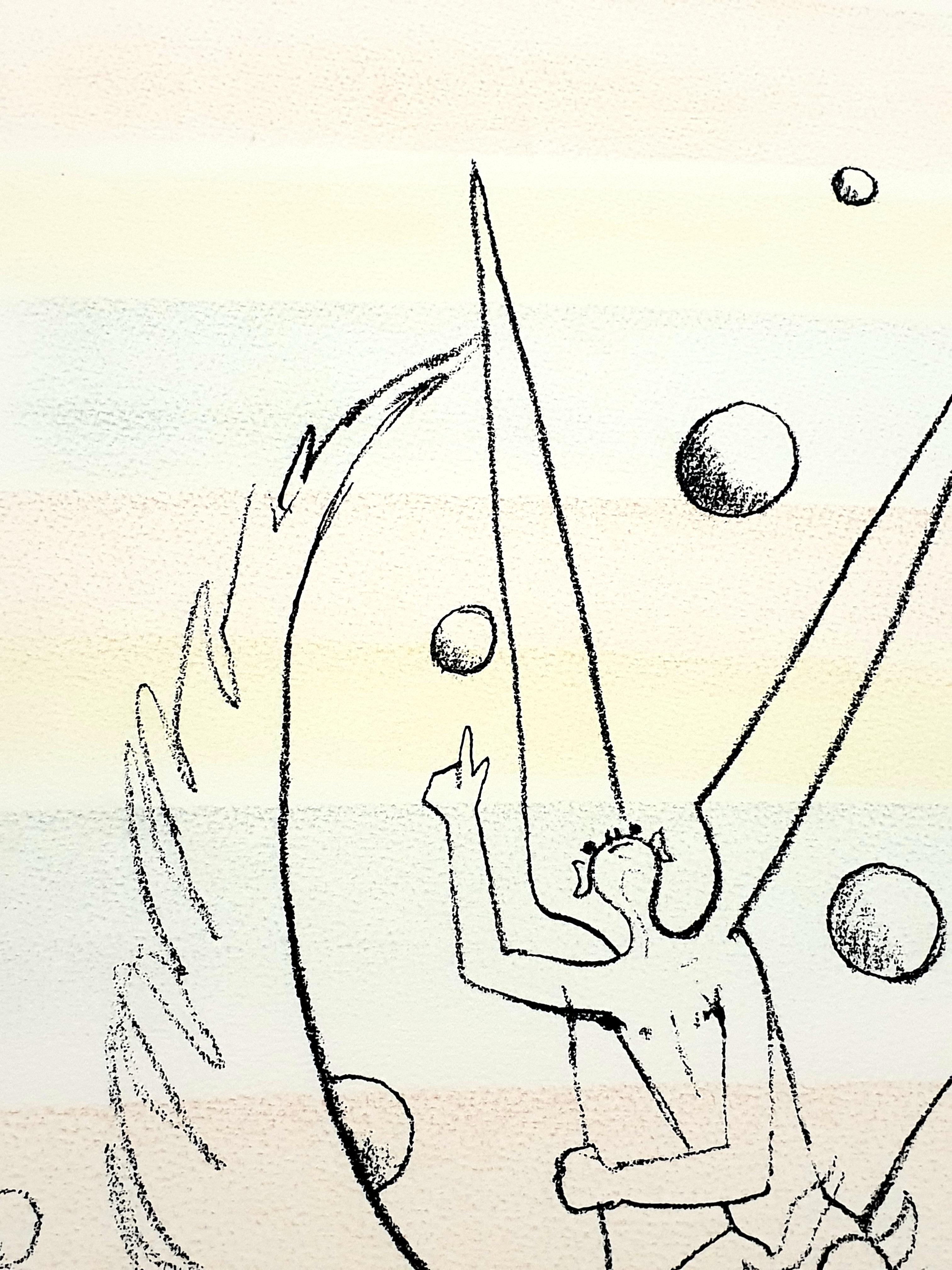 Jean Cocteau - Pegasus - Original Handcolored Lithograph 6