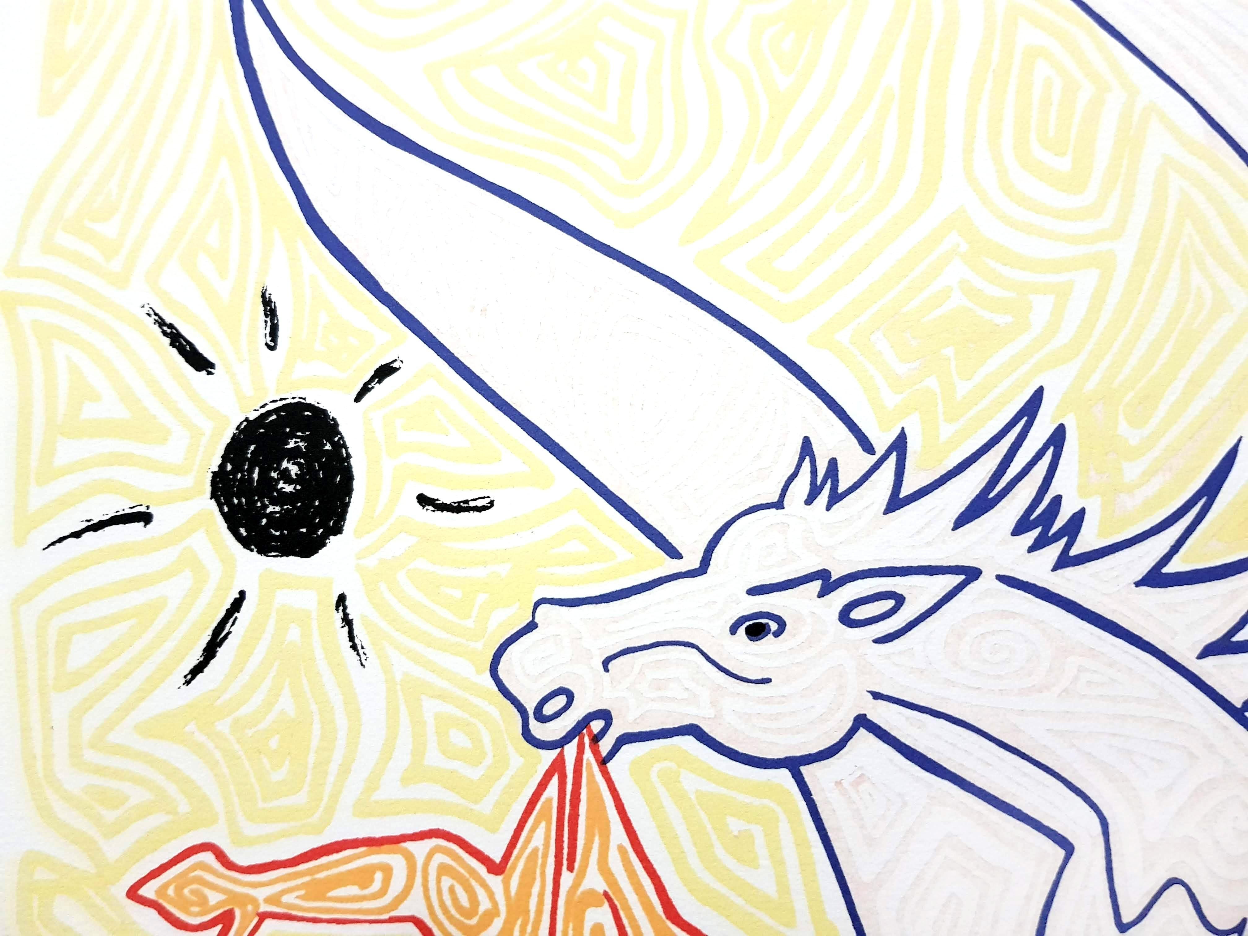 Jean Cocteau - Poets - Original Lithograph For Sale 6