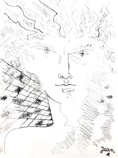 Jean Cocteau – Porträt – Original-Radierung