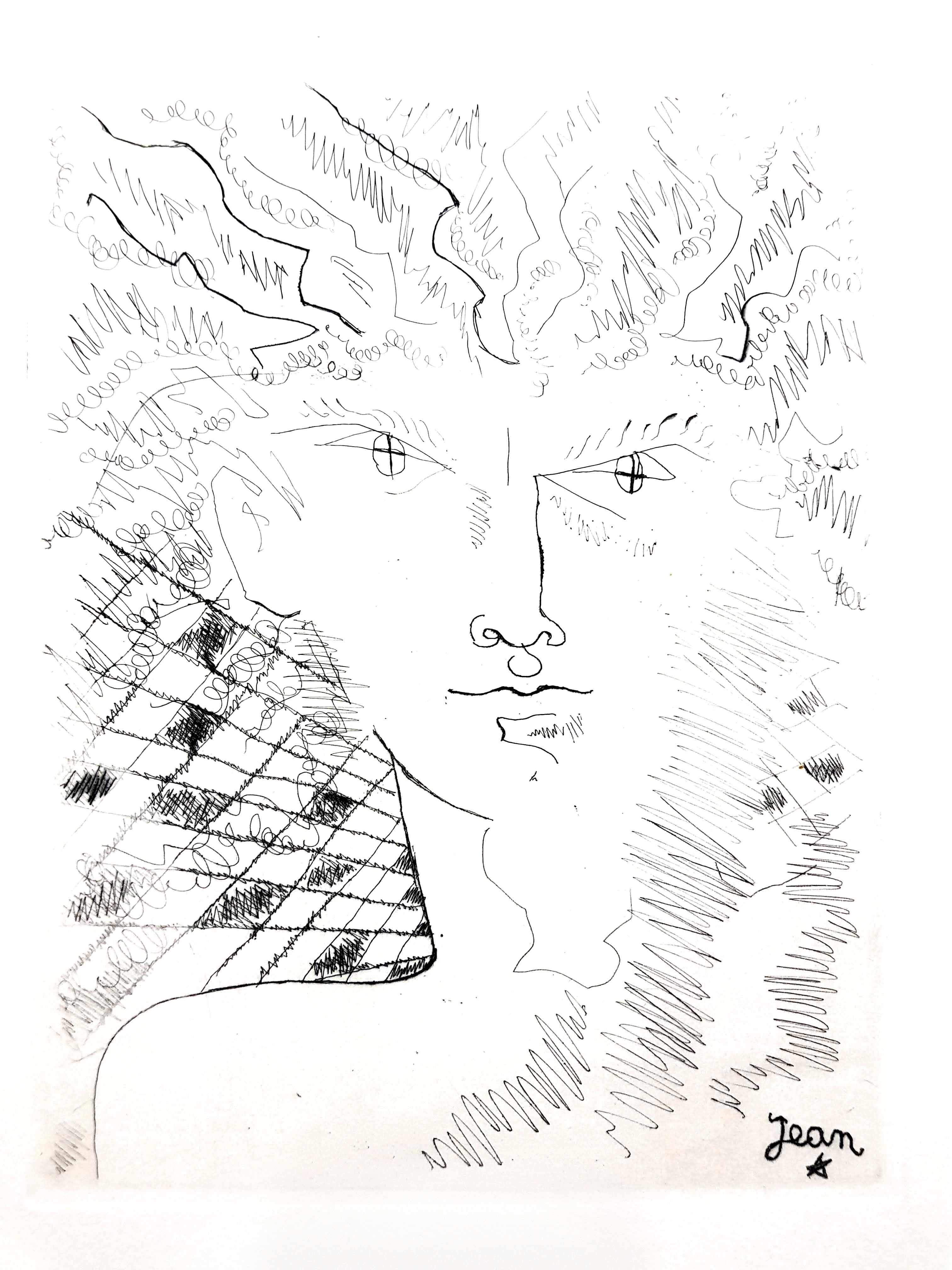 Jean Cocteau - Portrait - Original Etching
Paris, Le Gerbier, 1946
Edition of 340
Signed in the plate
Unnumbered as issued