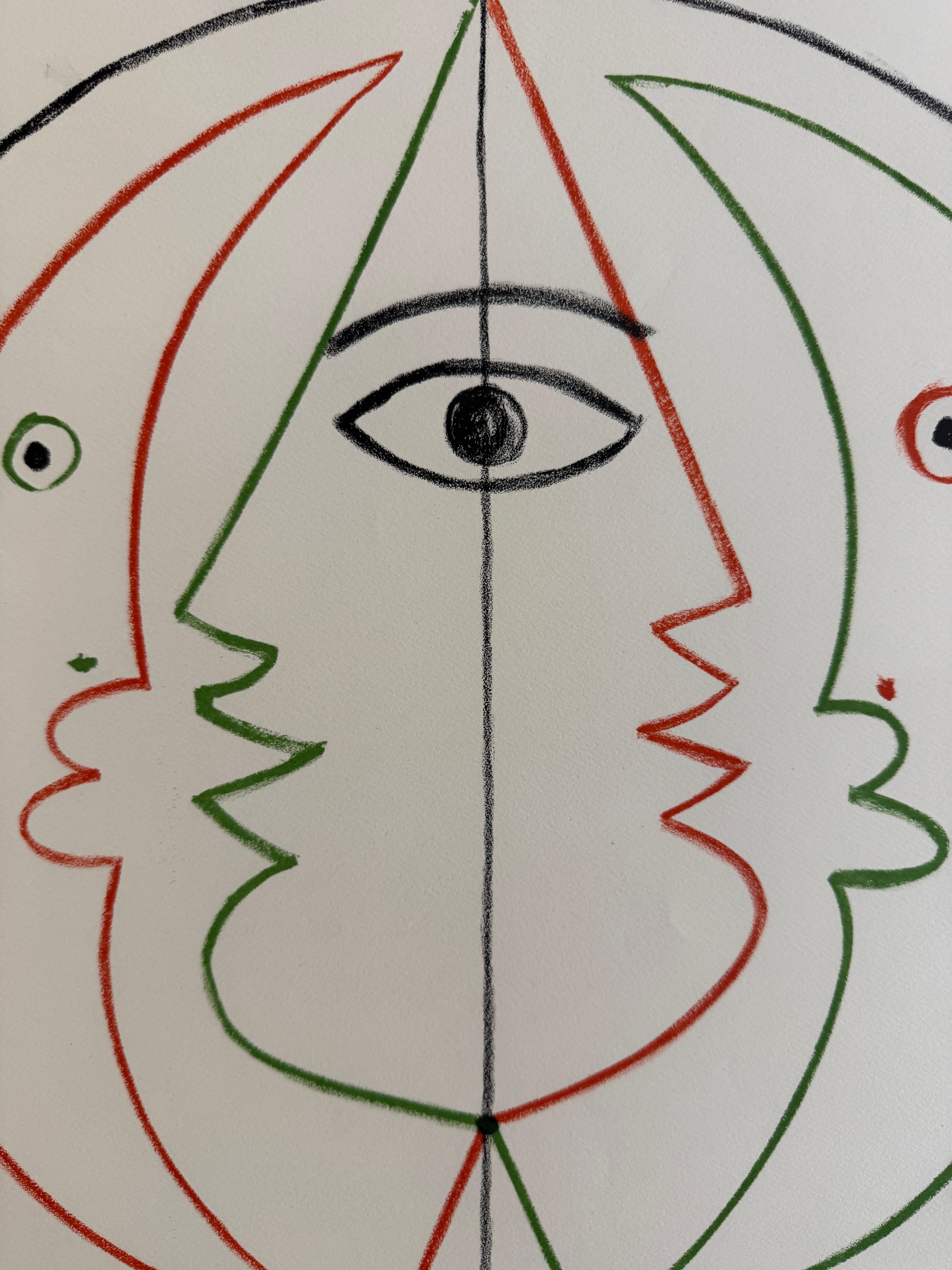 Jean Cocteau Poteries, 1958 - Cartel Litografía Original 3