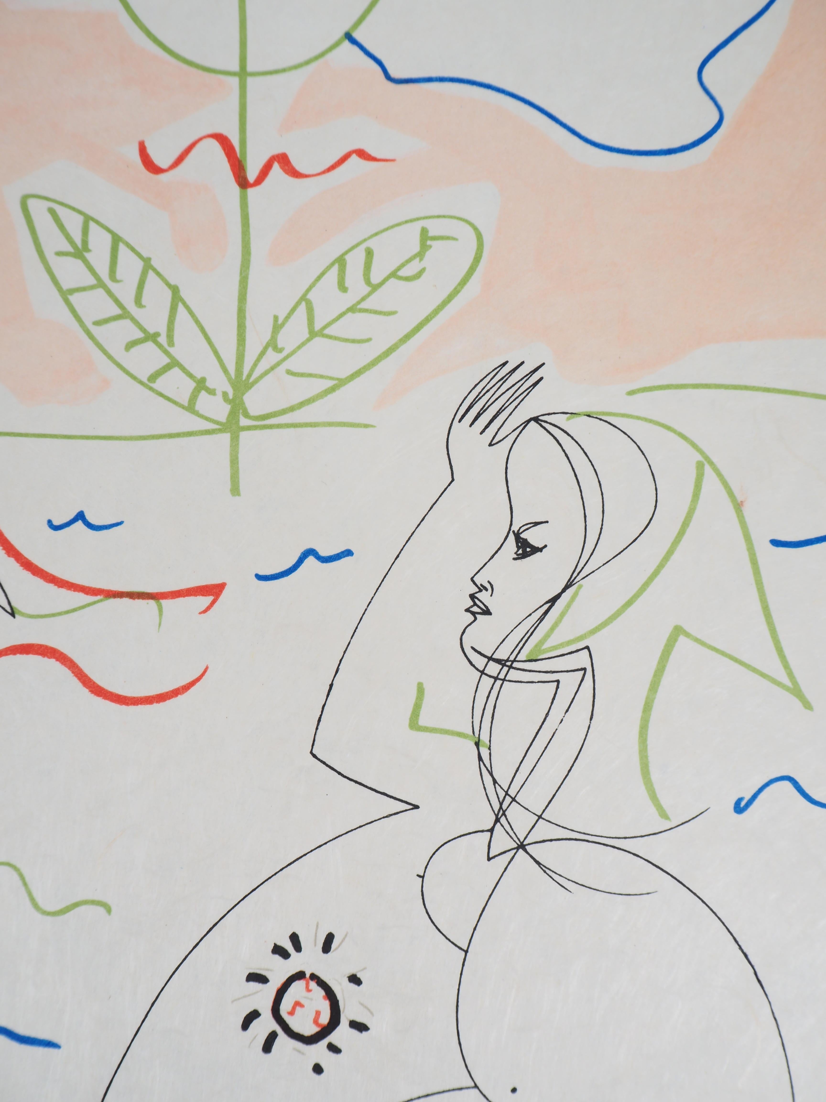 Jean Cocteau and Raymond Moretti
Birth of Venus

Original lithograph
Printed signature in the plate, handsigned by Raymond Moretti
Numbered 1/29 - Very look for proof bearing n°1
On japan paper 65 x 50 cm (c. 25.5 x 19.6 inch)

The edition was