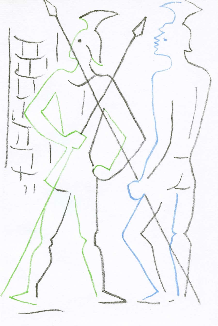 Jean Cocteau, Scene XII, The Infernal Machine, from Theatre, 1957
