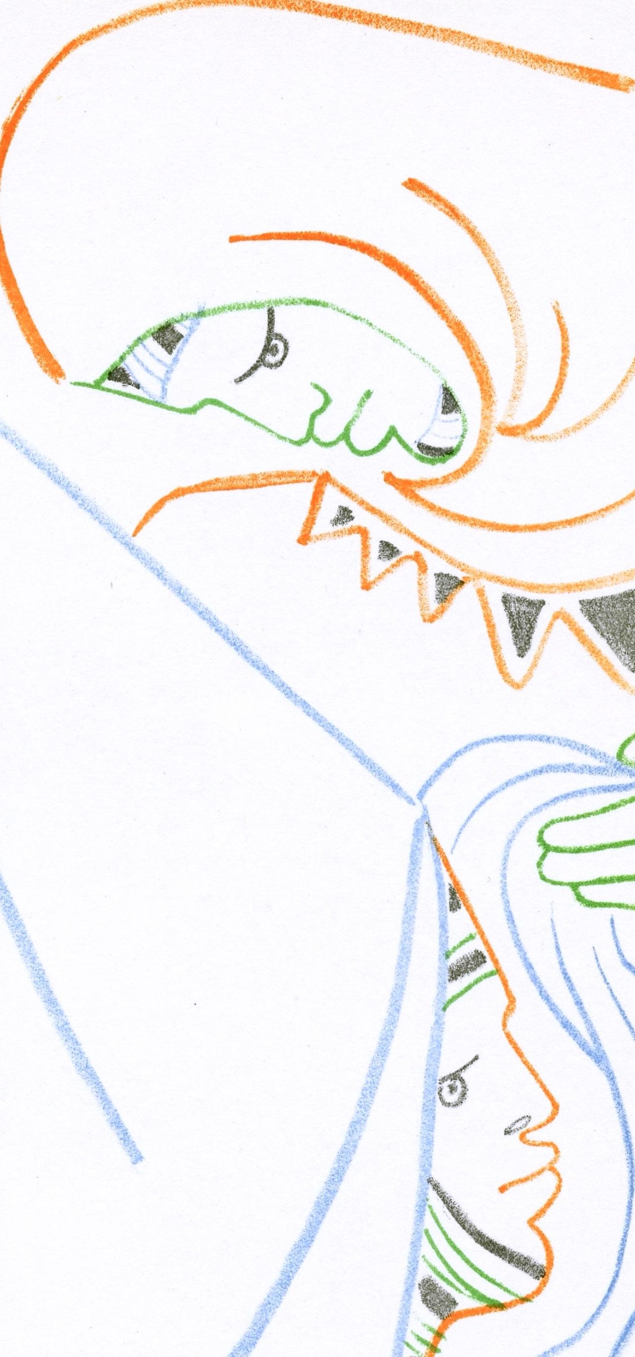 Jean Cocteau, Scene XXIX, Renaud and Armide, from Theatre, 1957 For Sale 2