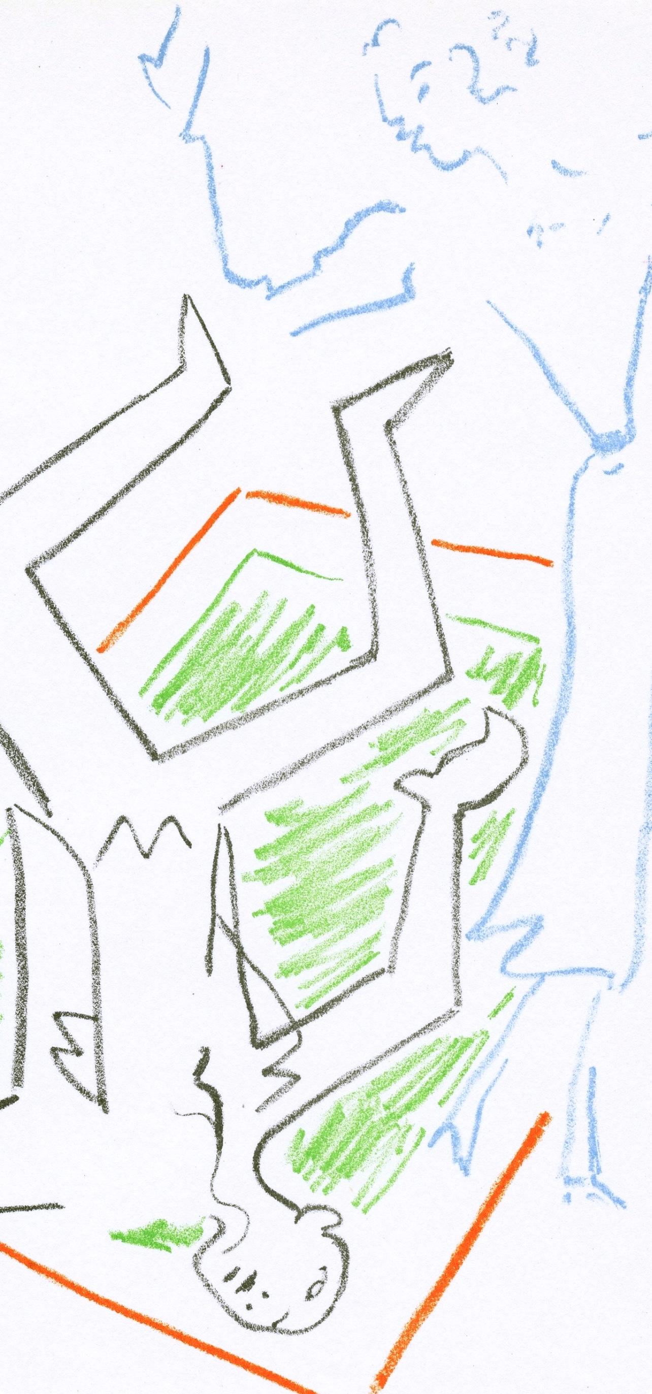 Jean Cocteau, Scène XXV, La machine à écrire, du Théâtre, 1957 en vente 1