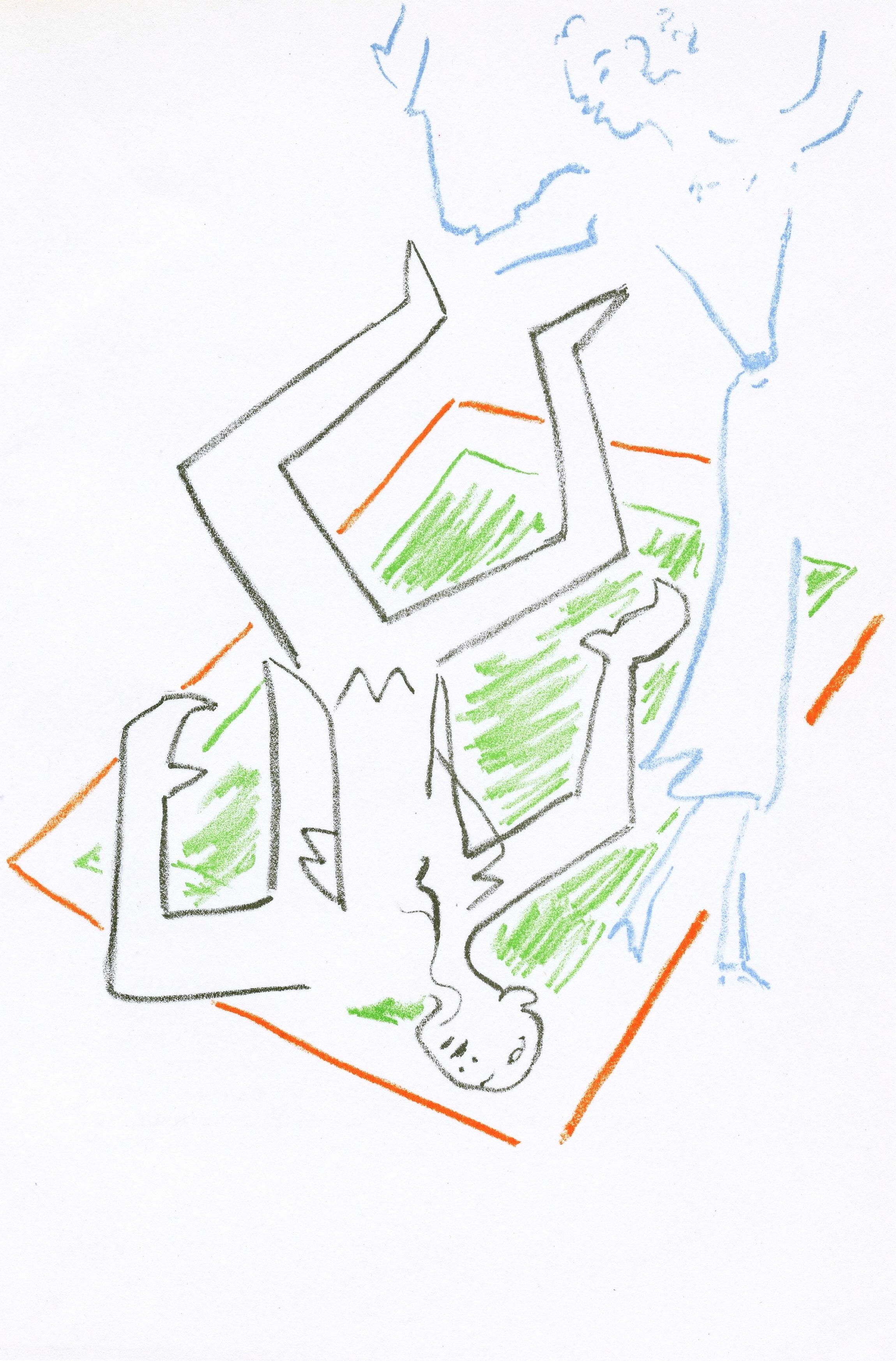 Jean Cocteau, Scene XXV, The Typewriter, from Theatre, 1957