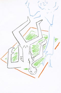 Jean Cocteau - Jean Cocteau, Scene XXV, The Typewriter, from Theatre, 1957 Jean Cocteau, Scene XXV, The Typewriter, from Theatre, 1957