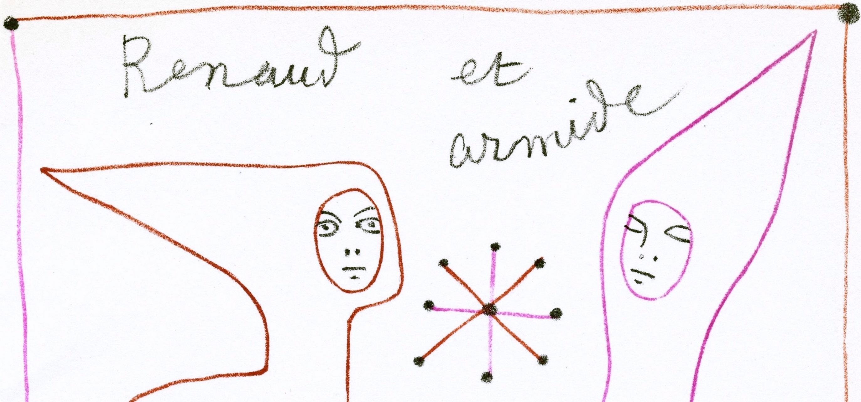 Jean Cocteau, Scene XXVI, Renaud and Armide, from Theatre, 1957 For Sale 1