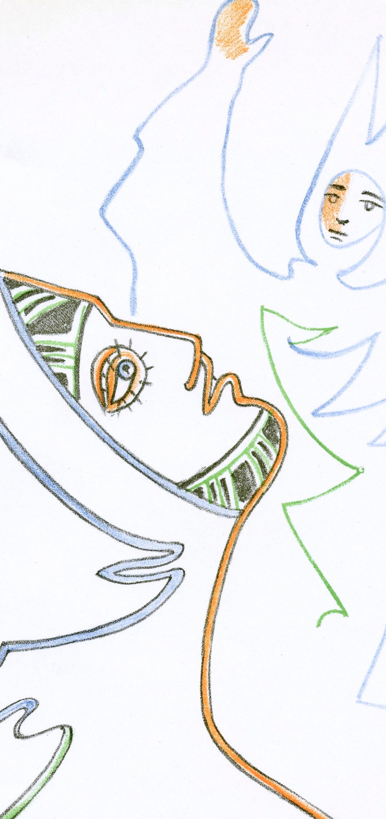 Jean Cocteau, Scene XXVII, Renaud and Armide, from Theatre, 1957 For Sale 1