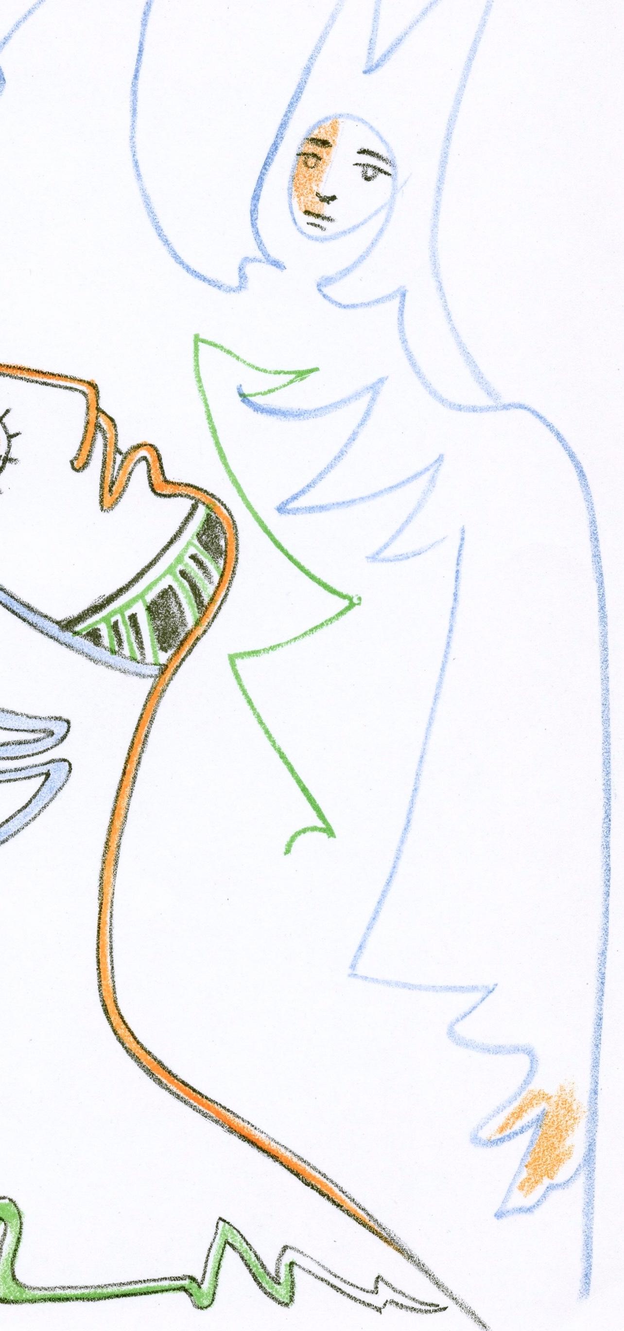 Jean Cocteau, Scene XXVII, Renaud and Armide, from Theatre, 1957 For Sale 2