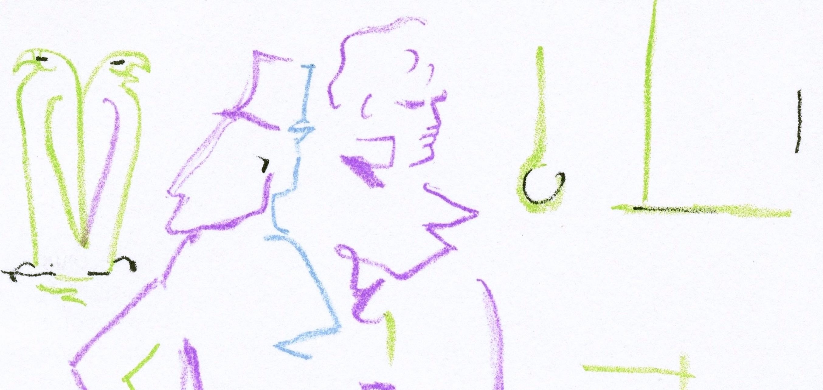 Jean Cocteau, Szene XXXI, Der Adler mit den zwei Köpfen, aus Theater, 1957 im Angebot 3