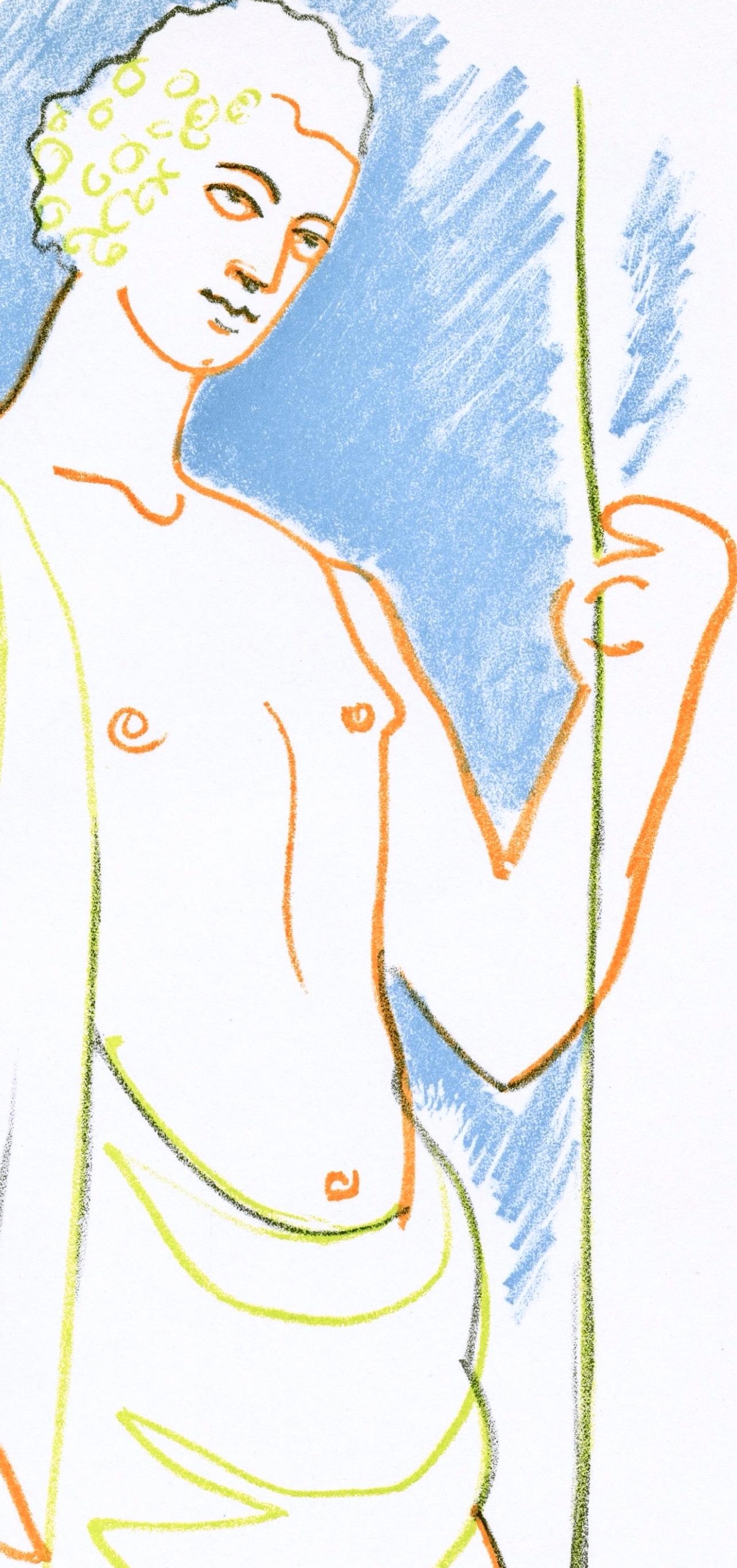 Jean Cocteau, Scene XXXV, Bacchus, from Theatre, 1957 For Sale 1